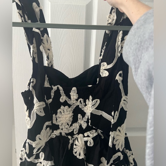 Strapless black and white maxi dress - Picture 2 of 2
